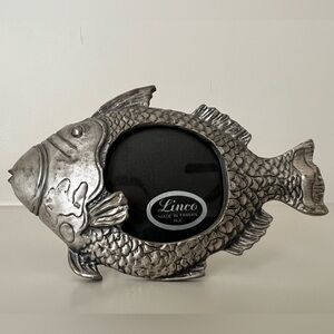 Silver Fish-Shaped Photo Frame